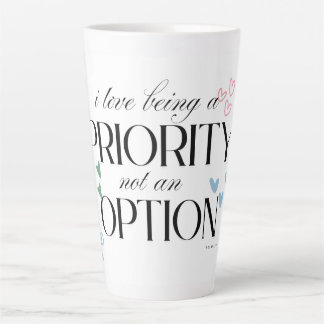 Elégant Citation Mug - "J'aime être une priorité, 