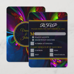 Élégant Classique Moderne Motif Floral #902 Mariag