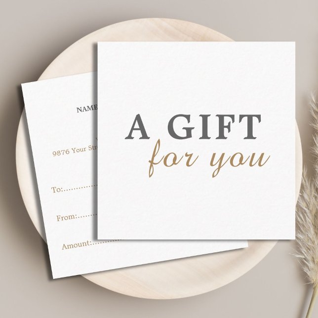 Élégant Clean Beauty Salon Certificat cadeau (Créateur téléchargé)