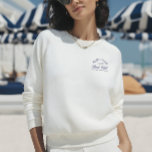 Elégant Club Bach Blanc Sweatshirt Bachelorette<br><div class="desc">Confortable, classique et sans effort cool, ce sweatshirt blanc présente une crête "Bach Club" raffinée, parfaite pour un week-end de bachelorette à thème country club. Idéal pour les jours de voyage, les bains de soleil au bord de la piscine ou les matinées de détente avec des mimosas. Entièrement modifiable :...</div>