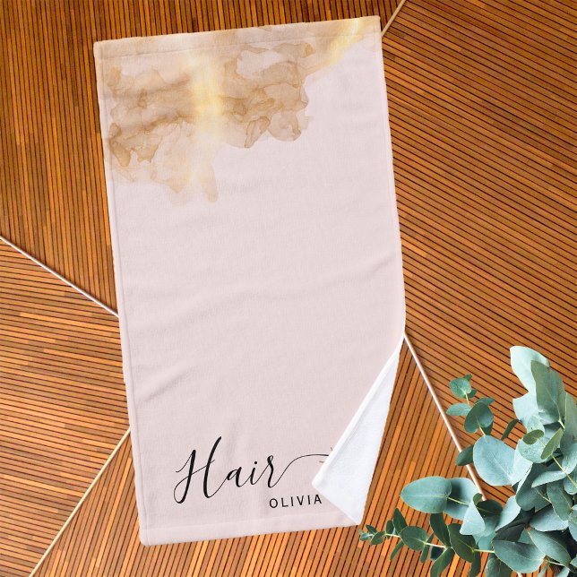 Elégant Coiffeur Ciseaux Or Coiffeur rose (Créateur téléchargé)