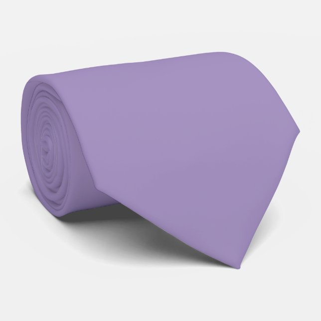 Élégant col violet mince cravate pour hommes ou fe (Roulé)