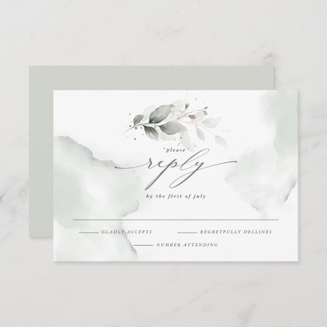 Elégant coloration RSVP Foliage Dusty Green (Devant / Derrière)