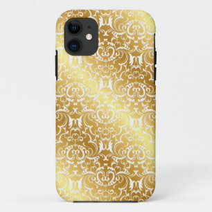 Élégant coque iphone Gold Damask