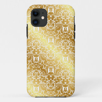 Élégant coque iphone Gold Damask