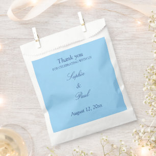 Élégant Cornflower Bleu mariage Favoriser les sacs