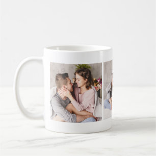 Élégant Couple amoureux Photo Collage Mug