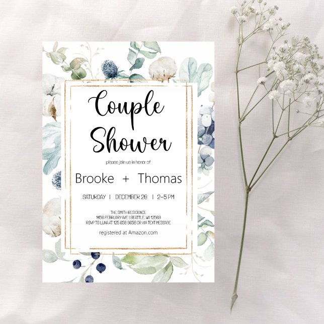 Elegant Couples invitation douche (Créateur téléchargé)