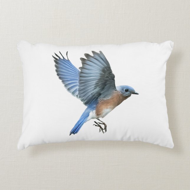 Élégant Coussin d'accentuation de Bluebird (Devant)