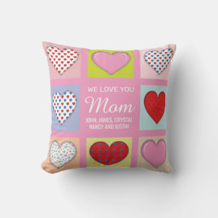 Élégant coussin de conception de jour de la fête d