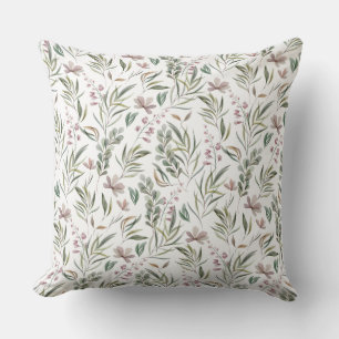 Élégant Coussin de Jet Botanique