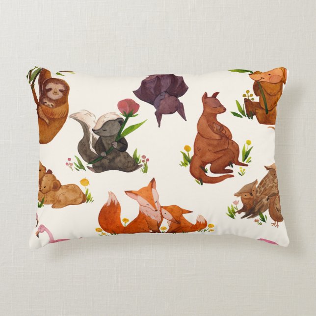 Élégant Coussin Décoratif en Polyester Brosse (Devant)