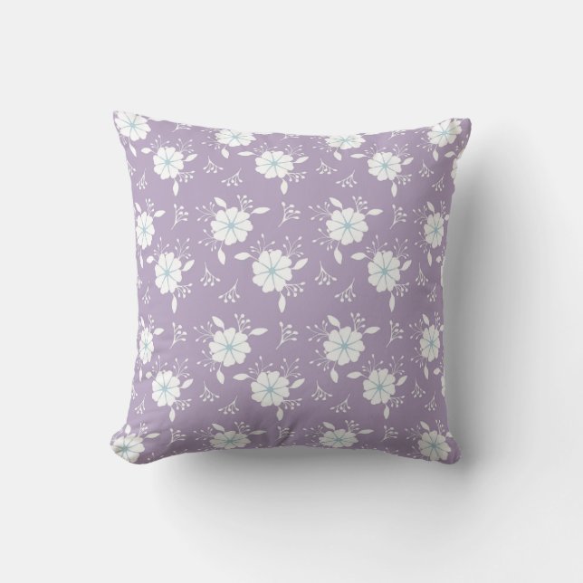Élégant Coussin décoratif Floral (Recto)
