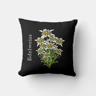 Élégant Coussin floral Edelweiss