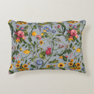 "Elégant Coussin Floral, Personnalisé Print Home d