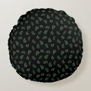 Élégant coussin floral rond avec arrière - plan no
