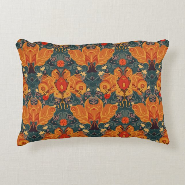 Élégant Coussin Motif d'automne (Devant)