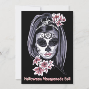 élégant crâne à sucre halloween cinco de mayo