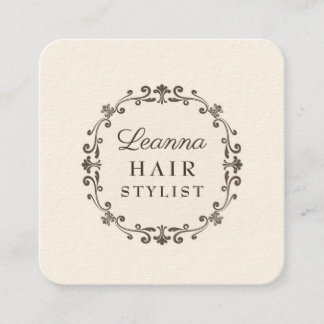 Elégant Crème d'ivoire Liste des cheveux Cartes de