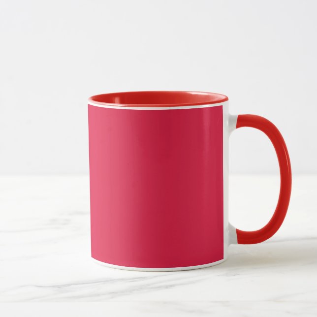 Élégant Crimson Rouge Combo Mug Parfait pour nous  (Droite)