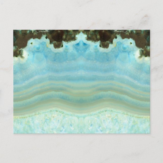 Élégant cristal bleu vierge faire-part de mariage (Devant)