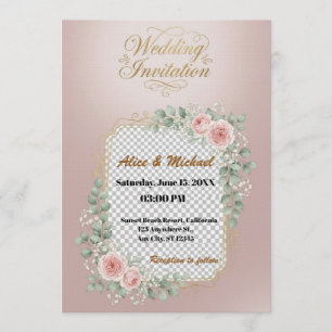 Elegant Custom Wedding Invitation – Minimalist