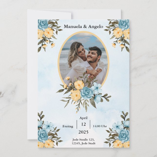  Elegant Customizable Wedding Invitation | Stylish (Devant)