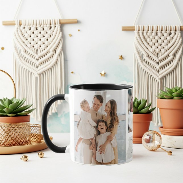 Elegant customized family collage mug (Créateur téléchargé)