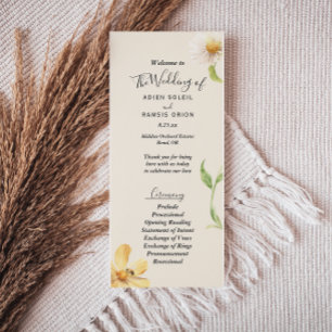 Elegant Daisy Mariage Flat Programme