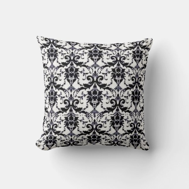 Elegant Damask American MoJo Coussin (Recto)