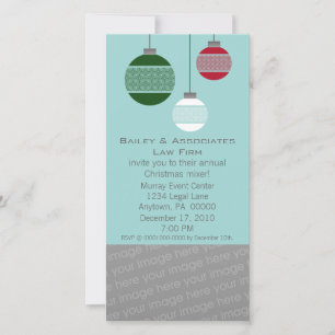 Elegant Damask Ornament Corporate Party Invitation