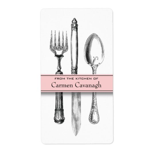 Élégant de la cuisine des étiquettes
