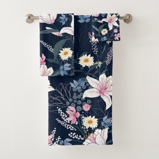 Élégant décor floral aquarelle accrocheur  (En situation)