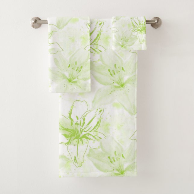 Élégant décor floral aquarelle accrocheur  (En situation)