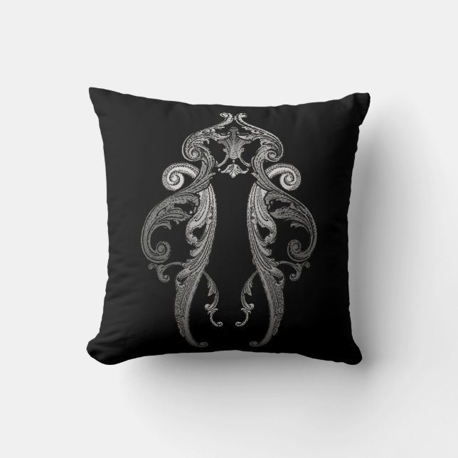 Elégant design de goth Ornate (version 2) Coussin (Recto)