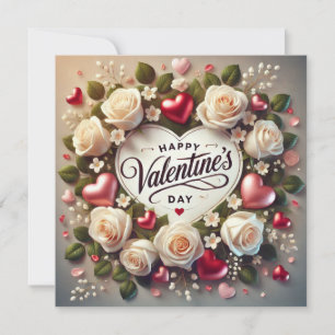 Elégant design de Saint Valentin avec Rose