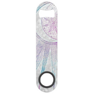 Élégant design en argent de Sun Moon Mandala