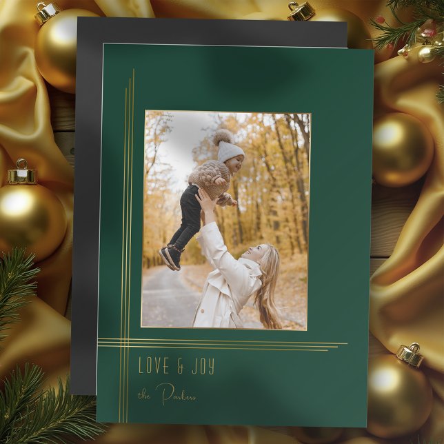 Élégant Design Vert / Or Moderne Déco Style Photo (Créateur téléchargé)