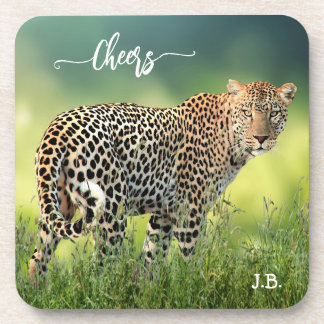 Élégant Dessous de verre de gros chats Leopard