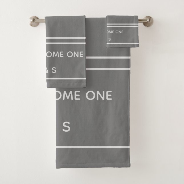 Élégant deux deviennent un seul gris et blanc mono (En situation)