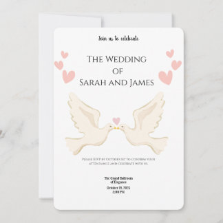 Elegant Digital Wedding Invitations | Modern, Flor
