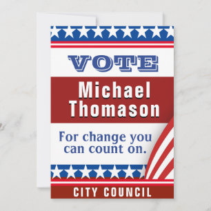 Élégant Dîner Politique Invitation