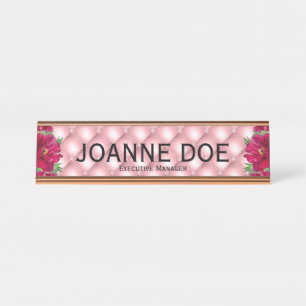 Élégant Directeur exécutif Bureau Nom Plaque
