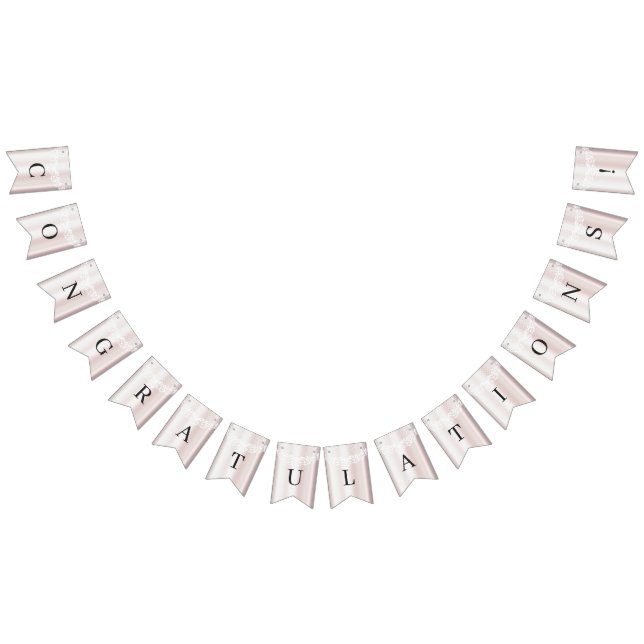 Elégant drapeau à dentelle blanche à pulvériser (Tout)