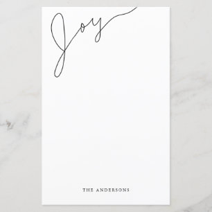 Élégant écriture manuscrite Noël Stationnaire