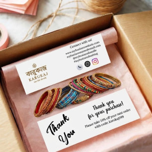 Élégant écriture remerciement carte cadeau rose bl
