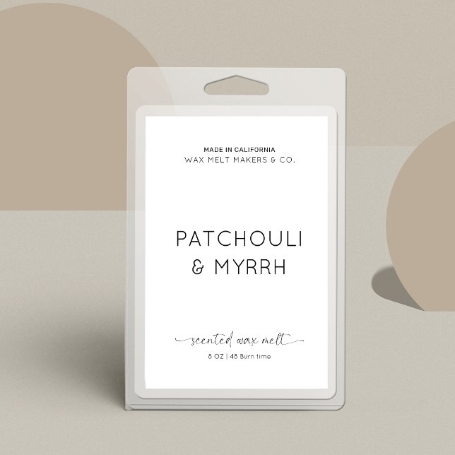 Élégant emballage de la cire de fusion Étiquette r (Créateur téléchargé)