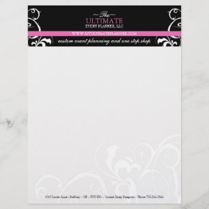 Élégant + En-tête de lettre audacieux de wedding