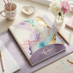Élégant encre liquide de marbre Monogram
