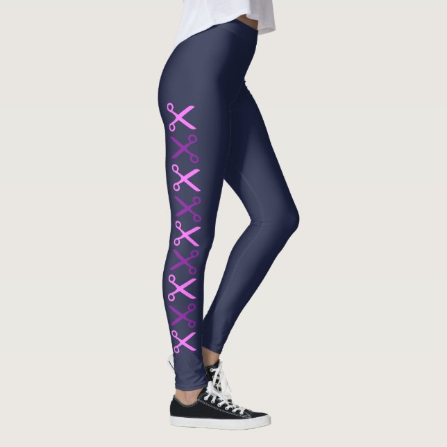 Élégant et élégant ciseaux violet Champion Legging (Droite)